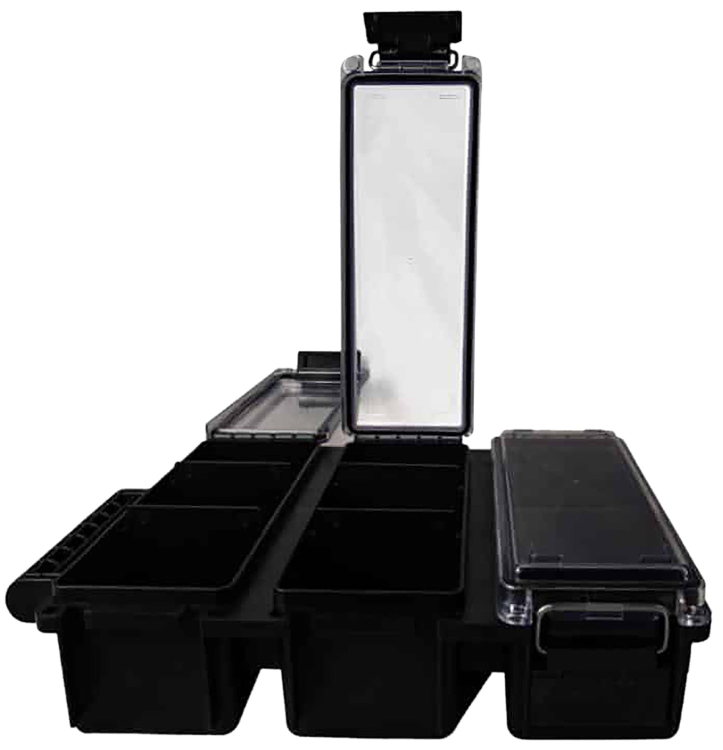 Berry's 68911 3-Cell Tri-Can Ammo Storage Container Black Plastic