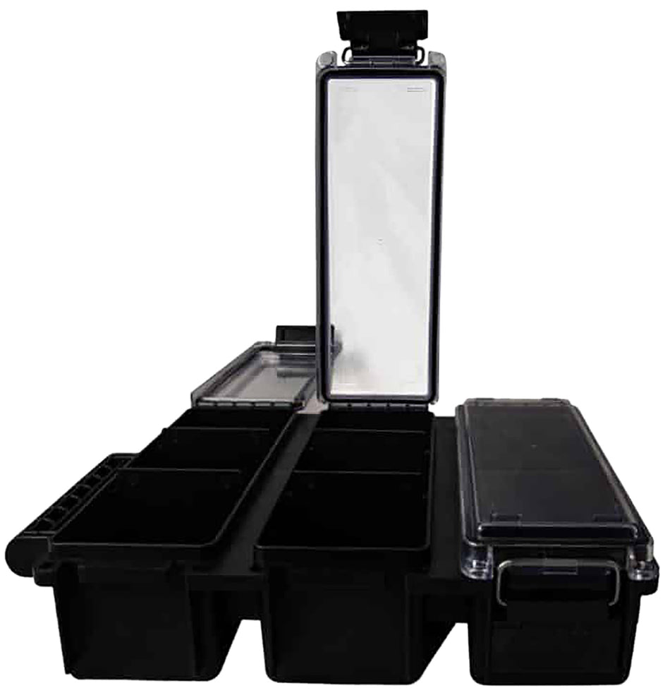 Berry's 68911 3-Cell Tri-Can Ammo Storage Container Black Plastic
