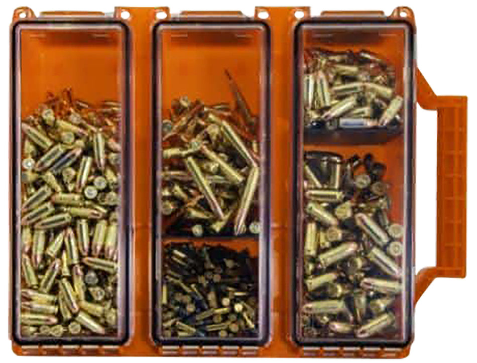 Berry's 88664 3-Cell Tri-Can Ammo Storage Container Orange Plastic