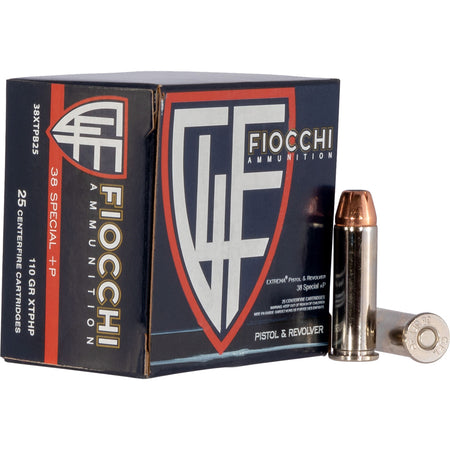 Fiocchi Hyperformance Hornady XTP Hollow Point 110 Grain .38 Special 1100 fps