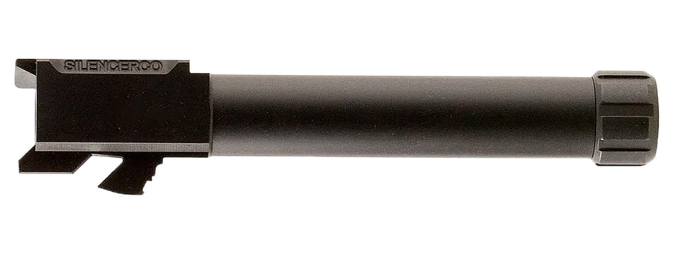SilencerCo AC5335 1/2"x28 9mm 416R Stainless Steel Threaded Barrel, Black Finish