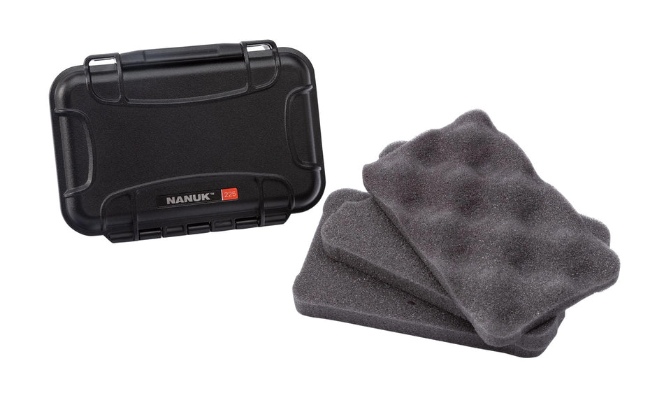 Nanuk 225 Black ABS Broadhead Storage Case with Custom-Fit Foam Insert