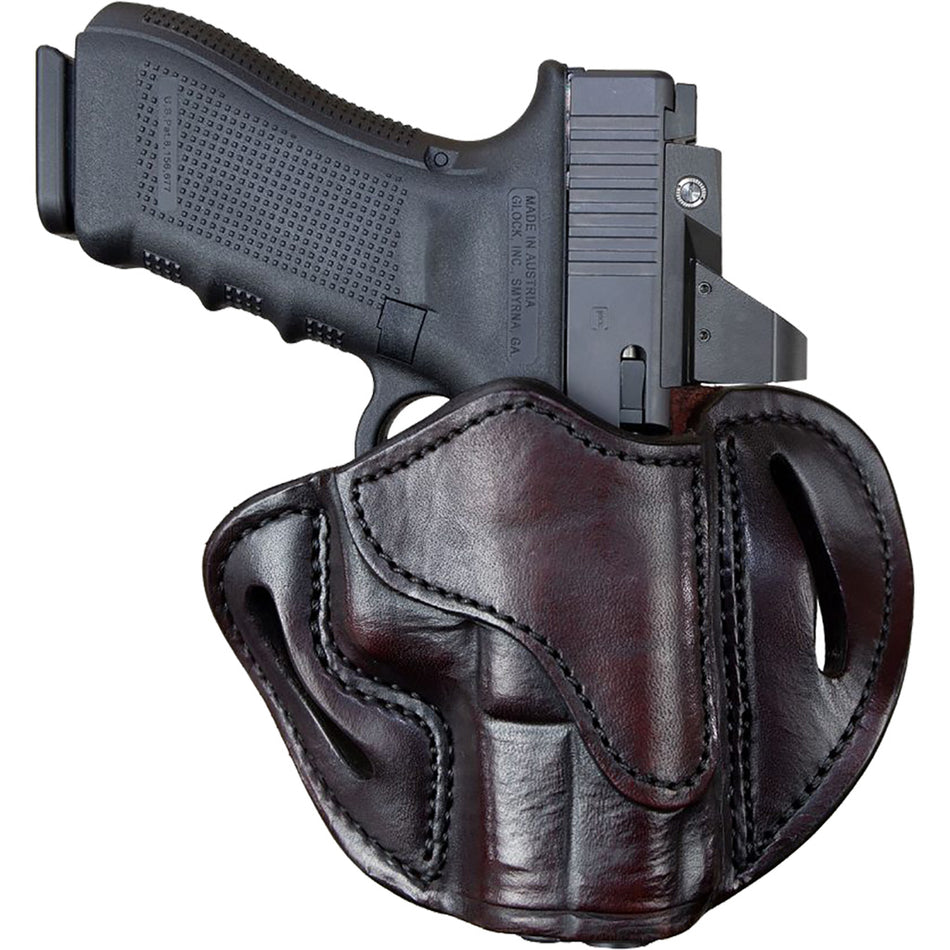 1791 Gunleather Belt Holster Optic Ready Cut Size 2.1 Signature Brown Right-Hand