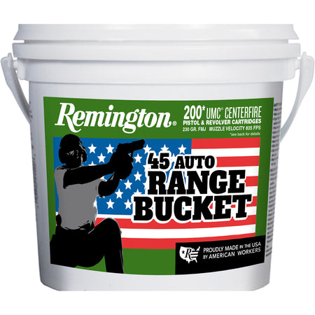 Remington UMC Range Bucket .45 ACP/Auto 230 grain Full Metal Jacket ammunition