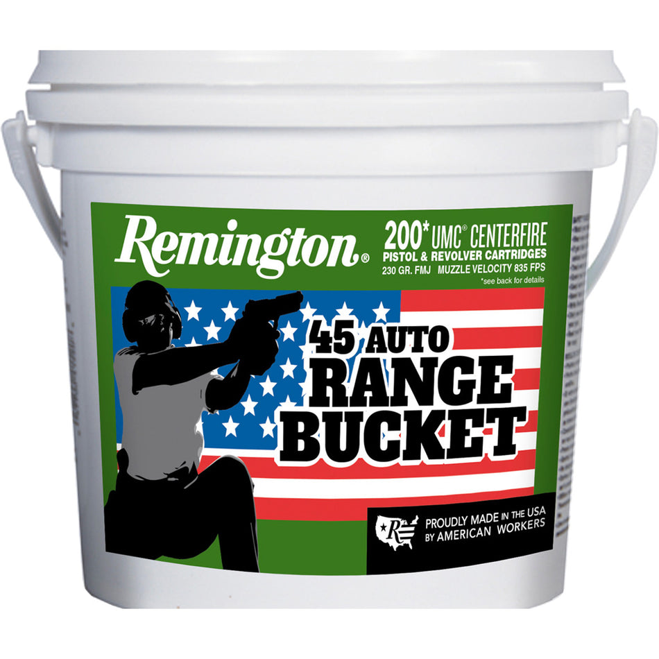 Remington UMC Range Bucket .45 ACP/Auto 230 grain Full Metal Jacket ammunition