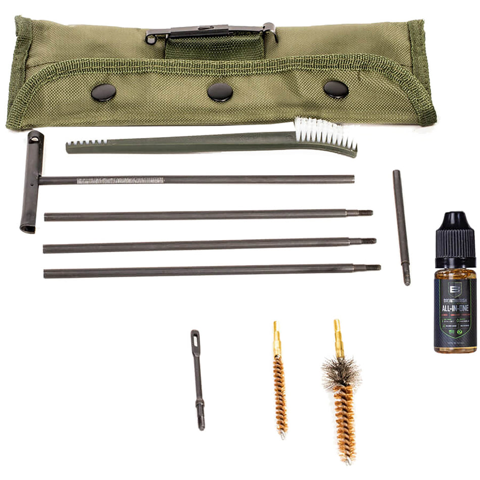 Breakthrough AR-15/M16/M4 Military Style Standard Cleaning Kit with CLP