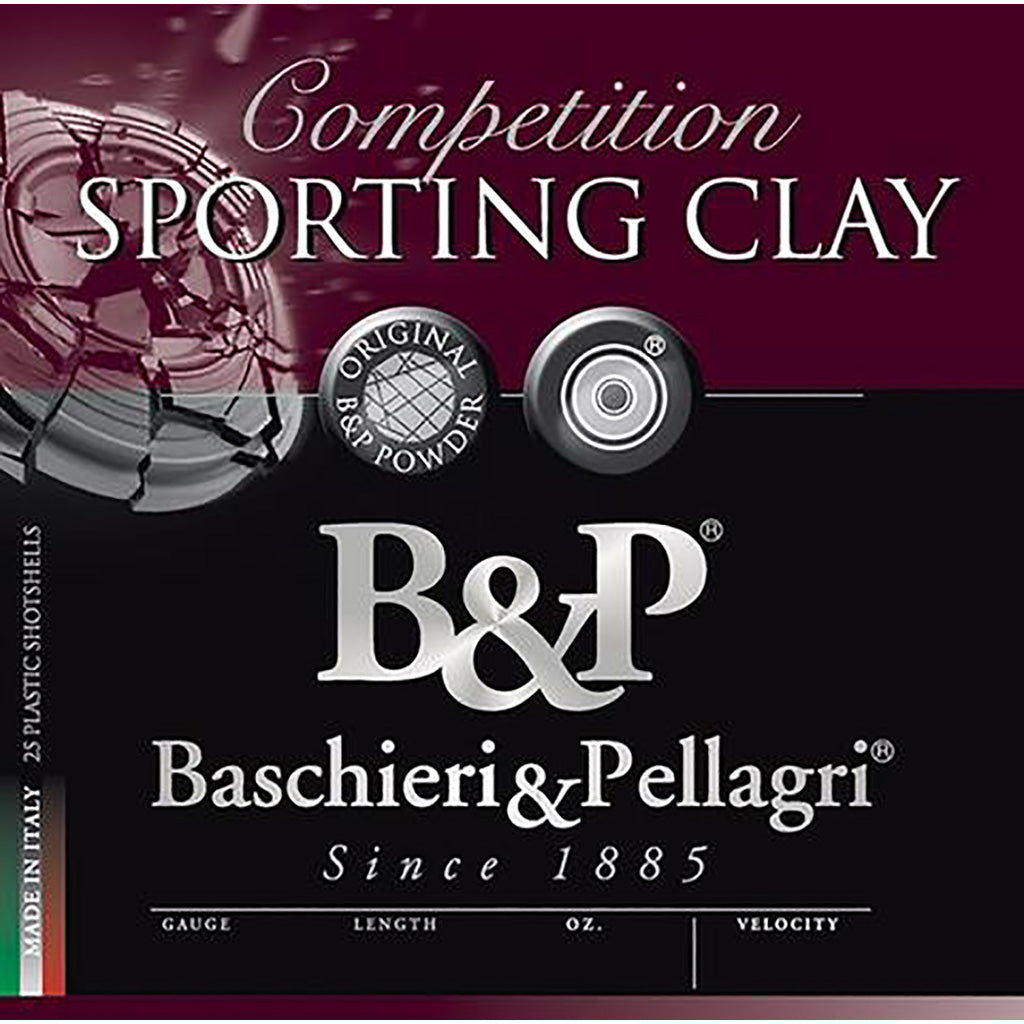 Baschieri and Pellagri Competition Sporting Clay Shotgun Ammo 12 Gauge 2.75 in 1 oz #8