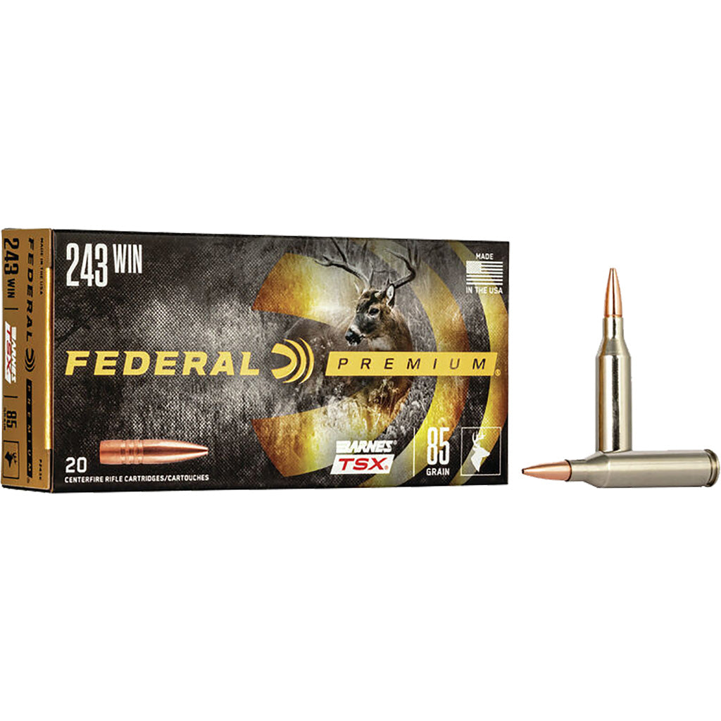 Federal Premium Barnes TSX 85 Grain .243 Winchester 3200 fps