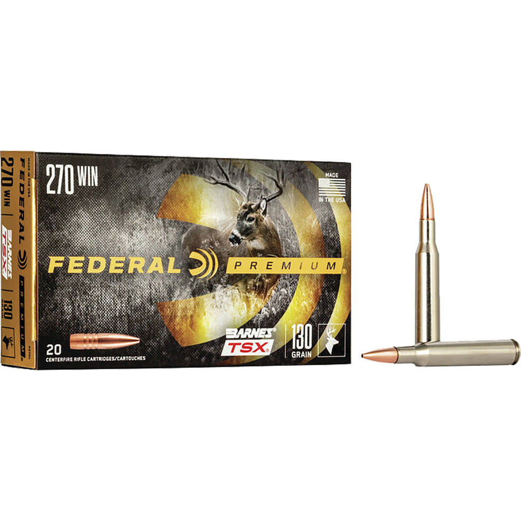 Federal Premium Barnes TSX 130 Grain .270 Winchester 3060 fps