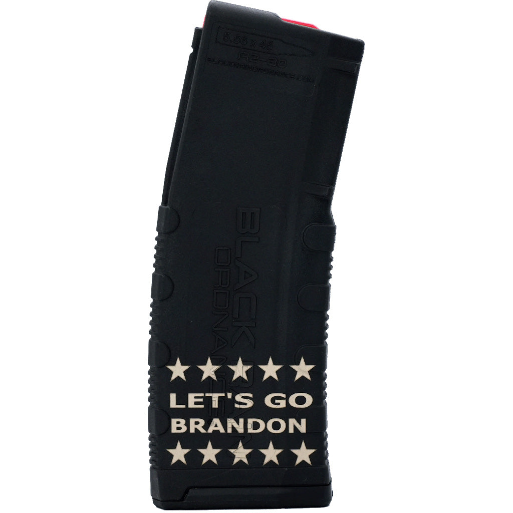 Black Rain Ordnance AR15 30 rd. Magazine with LGB Line of Stars Laser Engraving