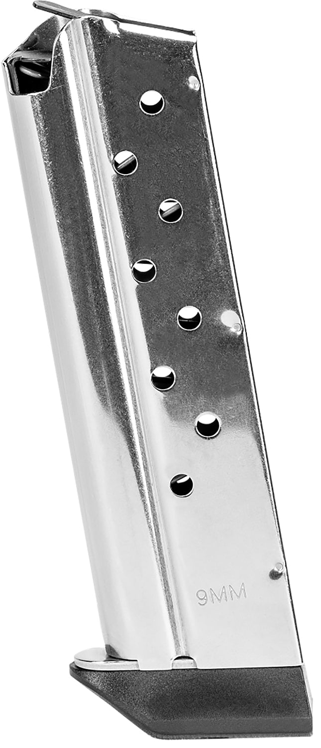 Kimber 4200380 1911 9mm Luger 9rd Silver Stainless Steel Magazine