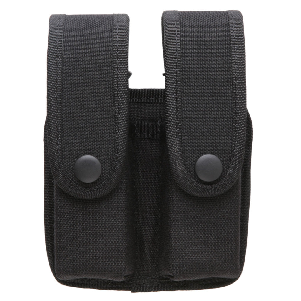 Uncle Mike's Mirage Double Mag Pouch Basketweave Black 9mm/.40/.45