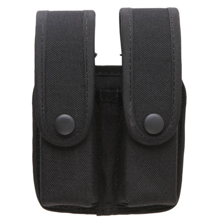 Uncle Mike's Mirage Double Mag Pouch Basketweave Black 9mm/.40/.45