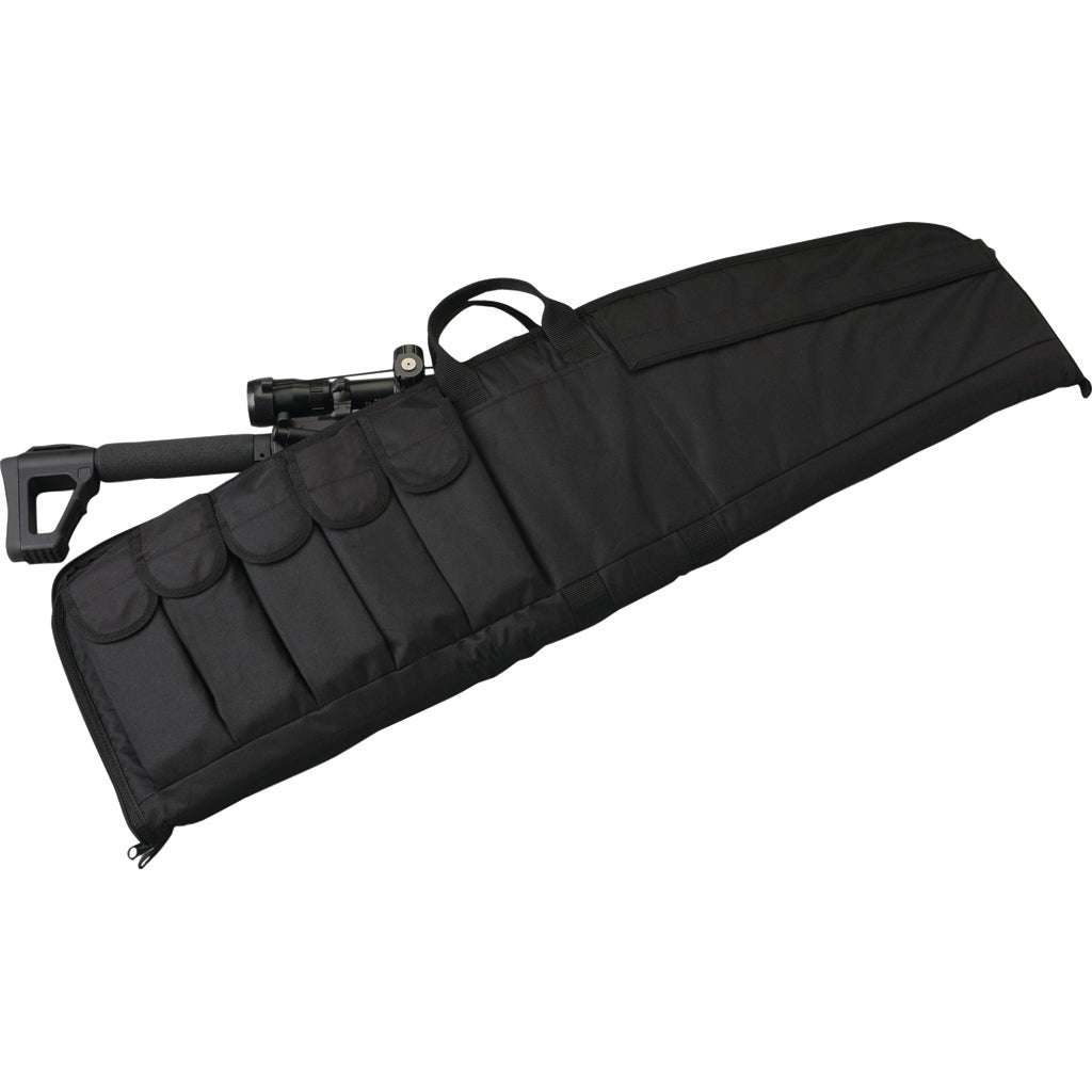 Uncle Mike's Tactical Rifle Case 41 in. Black with External Magazine Pouches
