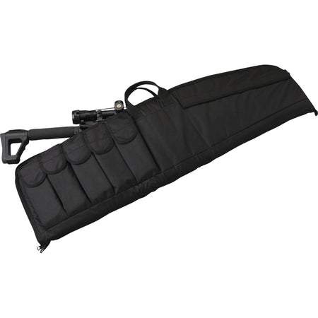 Uncle Mike's Tactical Rifle Case 41 in. Black with External Magazine Pouches