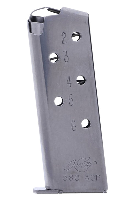 Kimber Micro .380 ACP 6rd Stainless Steel Magazine
