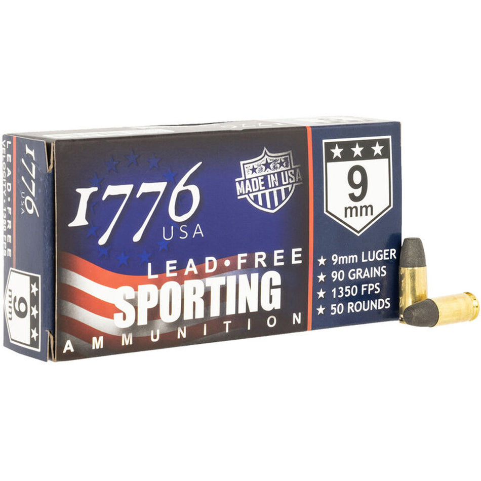 1776 USA lead-free Sporting 9mm Luger 90 gr lead-free Ball