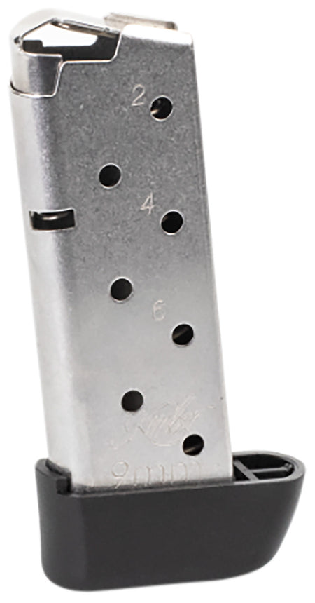 Kimber Micro 9 Extended 7rd 9mm Silver Stainless Steel Magazine
