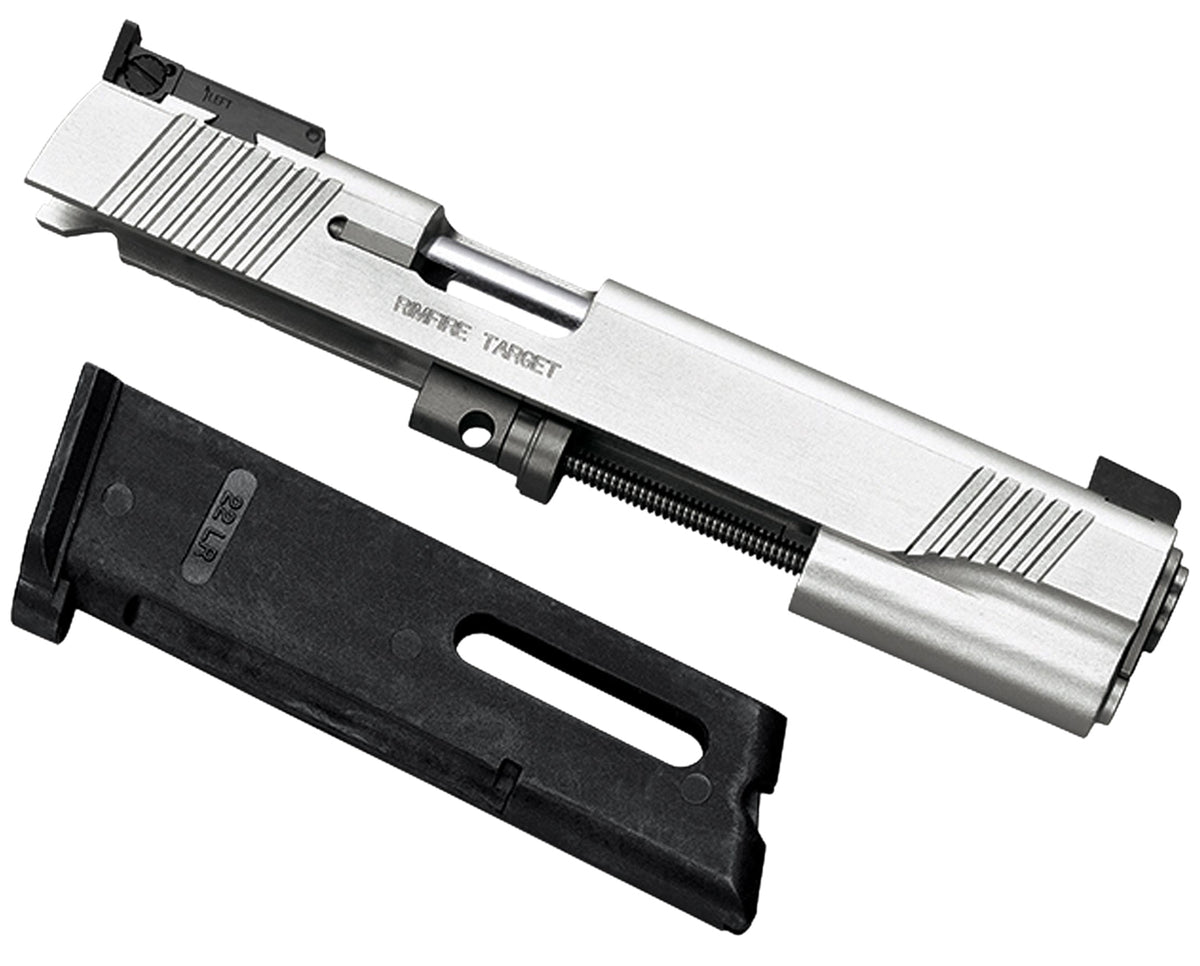 Kimber 1100044 1911 .22 LR Rimfire Target Conversion Kit Silver 10-Round Magazine