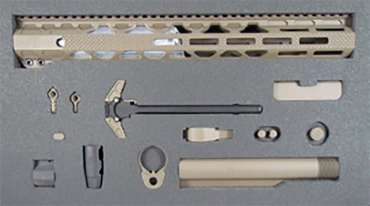 Timber Creek Greyman 12-Piece Complete AR-15 Build Kit Desert Color TCGKD