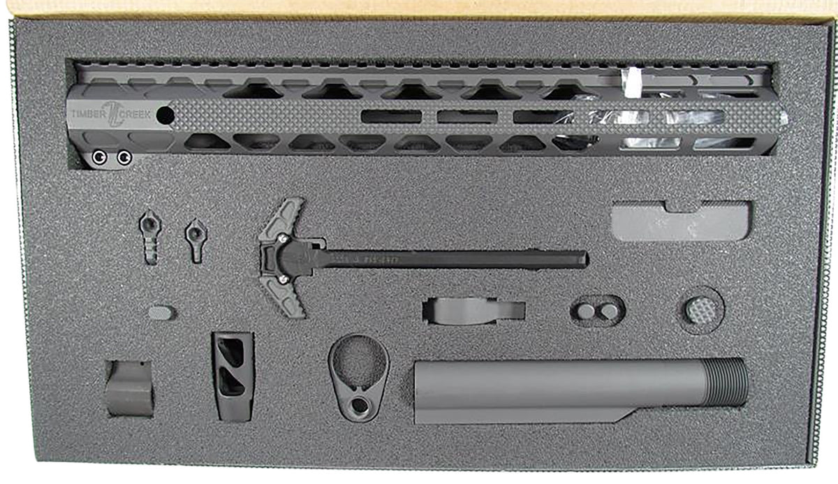 Timber Creek Greyman 12-Piece Complete AR-15 Build Kit Stealth Color TCGKS