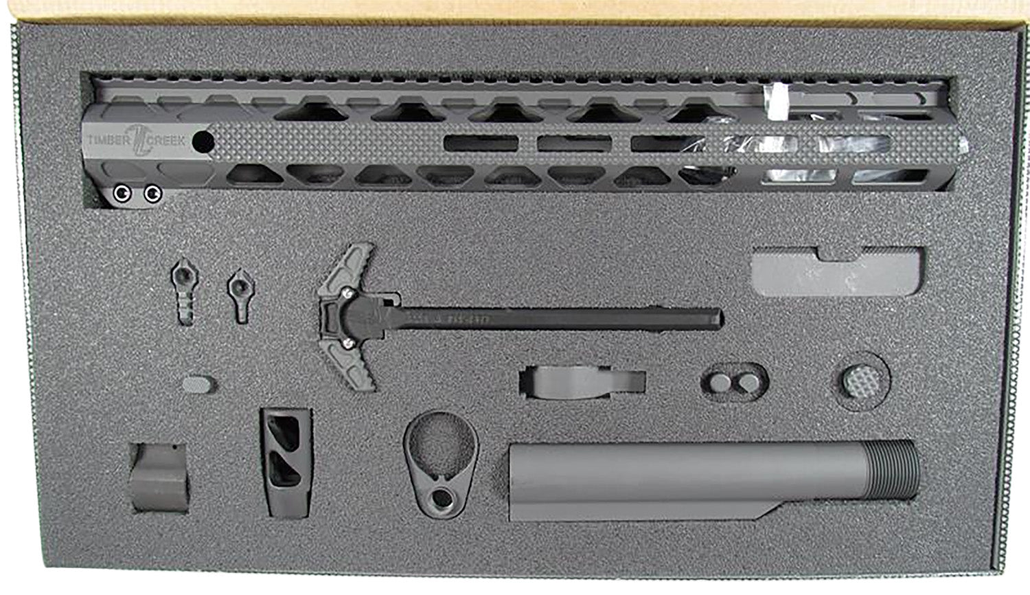 Timber Creek Greyman 12-Piece Complete AR-15 Build Kit Stealth Color TCGKS