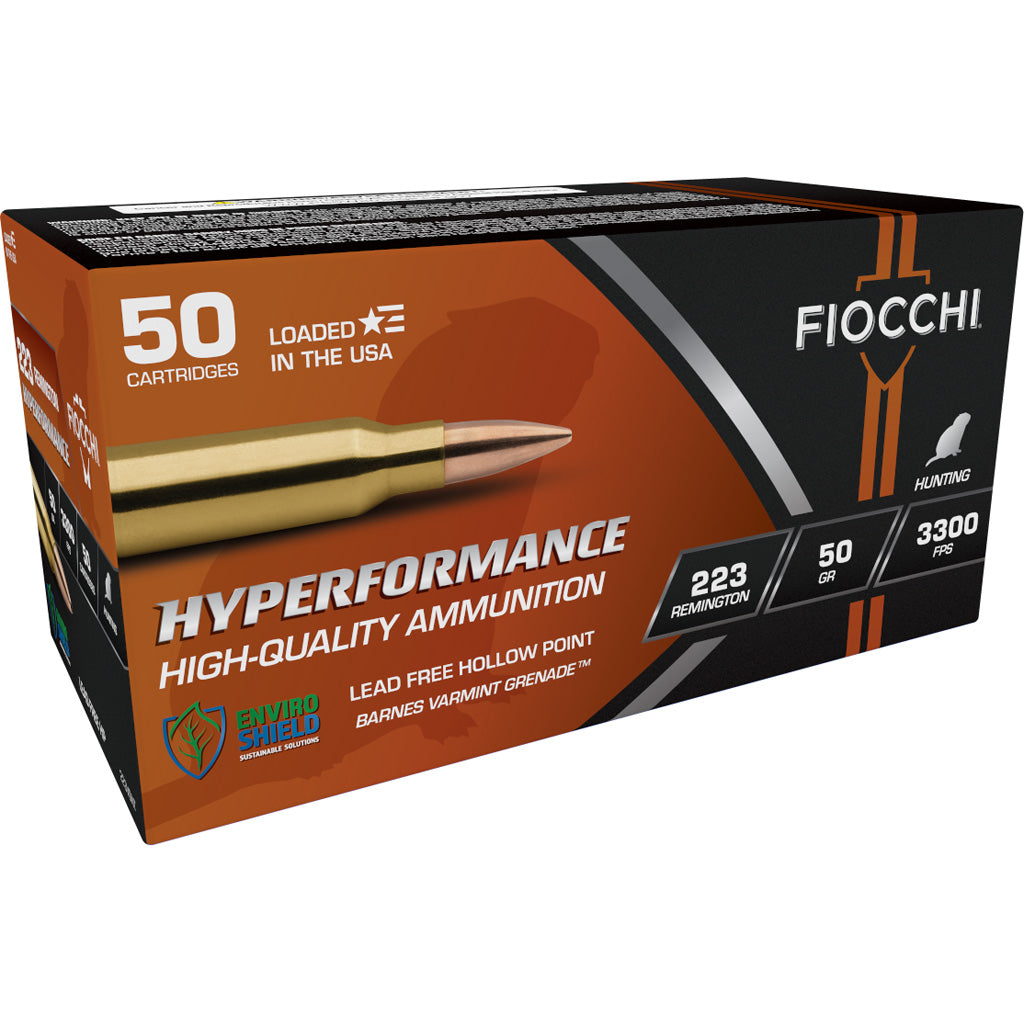 Fiocchi Hyperformance Barnes Varmint Grenade 50 Grain .223 Remington 3300 fps