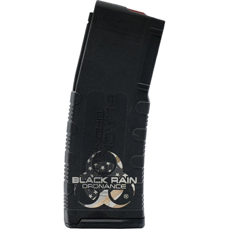 Black Rain Ordnance AR15 30 rd. .223/5.56 Magazine with BRO Flag Laser Design