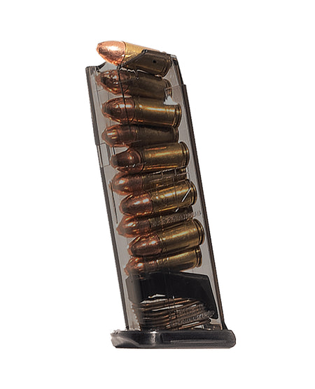 ETS Group 10-Round 9mm Pistol Magazine Fits Glock 43X Smoke Polymer