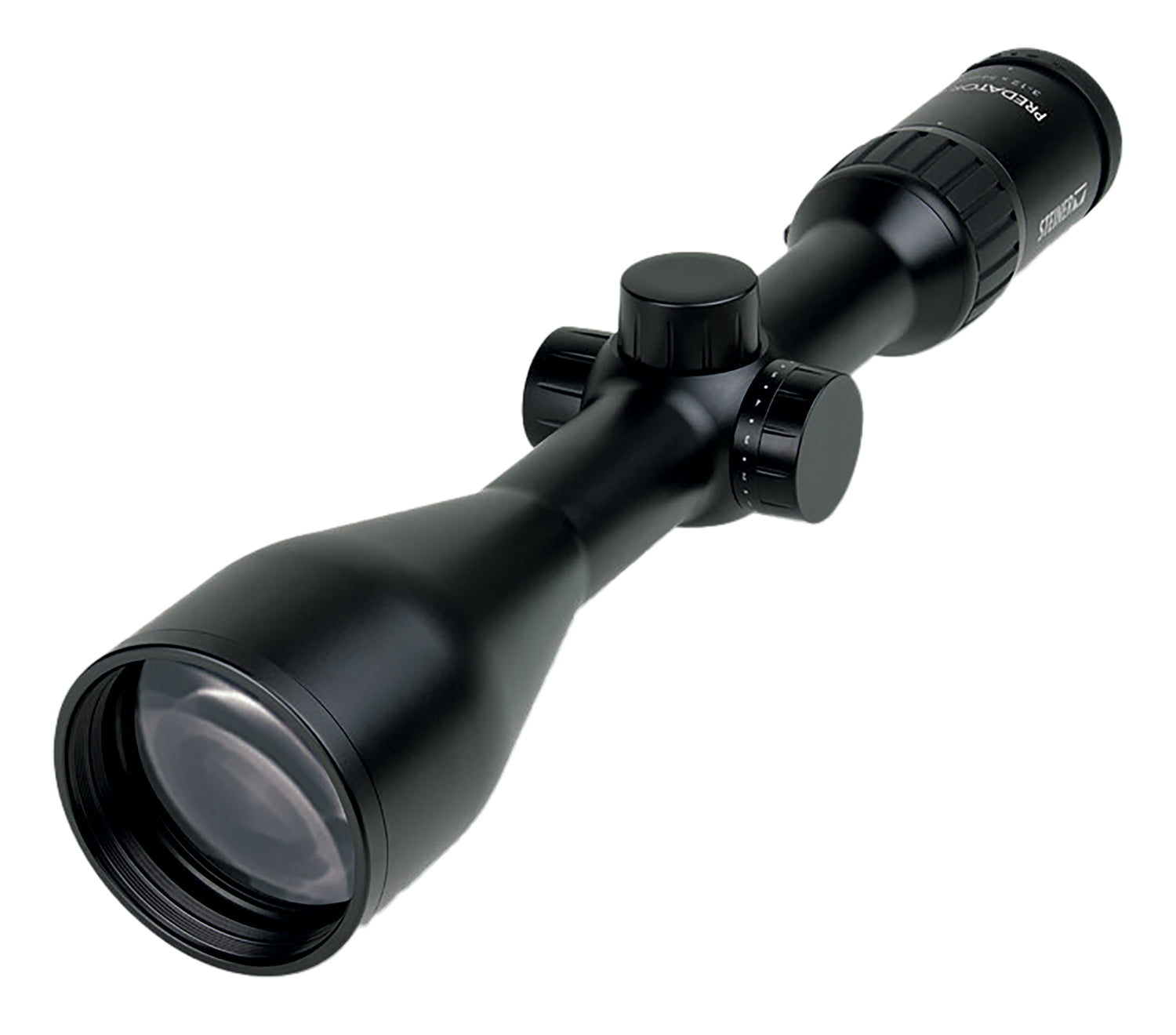 Steiner Predator 4 Black 3-12x56mm Illuminated Ballistic E3 Reticle Riflescope