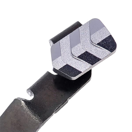 Tyrant CNC CNC-Machined Extended Slide Release Glock 42/43/48 9mm Gray 6061 Aluminum