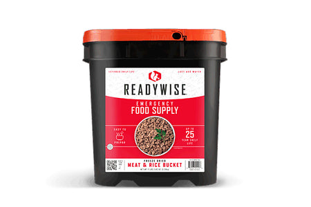 Wise Foods Meat and Rice Freeze Dried Emergency Meal Bucket 88 Servings RW07704