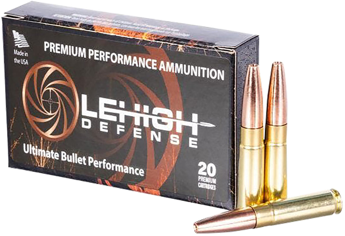 Lehigh Defense  .300 AAC Blackout 198 grain Fragmenting Hollow Point ammunition