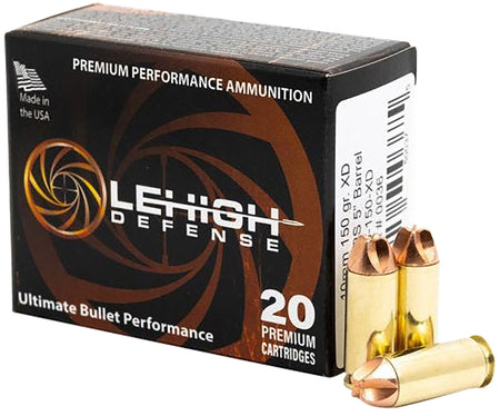 Wilson Combat Lehigh Defense XD 10mm Auto 150 grain Fluid Transfer Monolithic ammunition