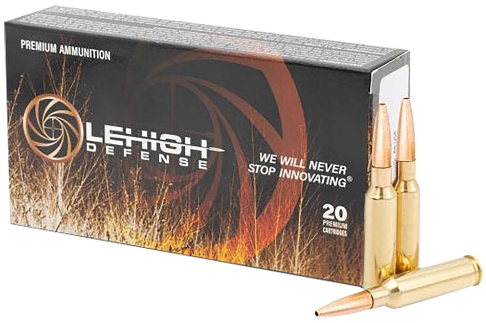 Lehigh Defense  6.5mm Creedmoor 130 grain Fragmenting Hollow Point ammunition