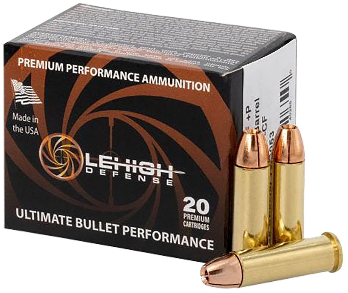 Lehigh Defense  .38 Special 125 grain Fragmenting Hollow Point ammunition