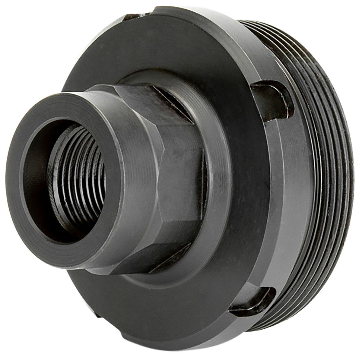 Griffin Armament DT1375X24-5/8X24 Suppressor Hub Adapter 5/8"x24 17-4 Stainless Nitride Black Finish