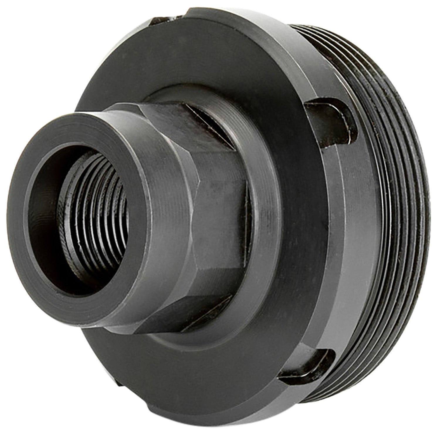 Griffin Armament DT1375X24-5/8X24 Suppressor Hub Adapter 5/8"x24 17-4 Stainless Nitride Black Finish