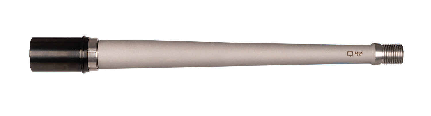 Q LLC Fixed Barrel Assembly 8.6 Blackout 12" Bead Blasted Stainless Steel Matte Finish