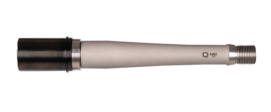 Q LLC Fixed Barrel Assembly 8.6 Blackout 8" Bead Blasted Stainless Steel Matte Finish
