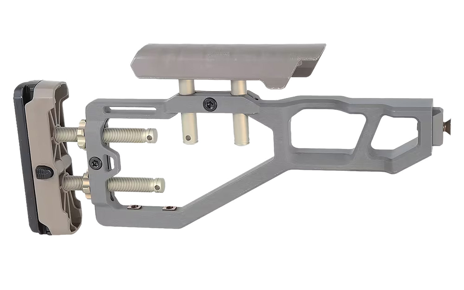 Q LLC ACCFIXSTOCKGRAY AR Platform Fixed Stock Assembly in Gray