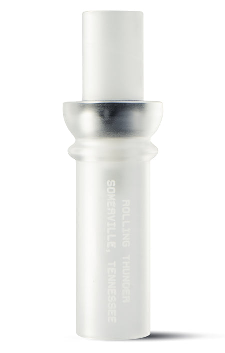 Rolling Thunder Two Stroke Double Reed Duck Cutdown Call – Frost Acrylic, Model DC212CF