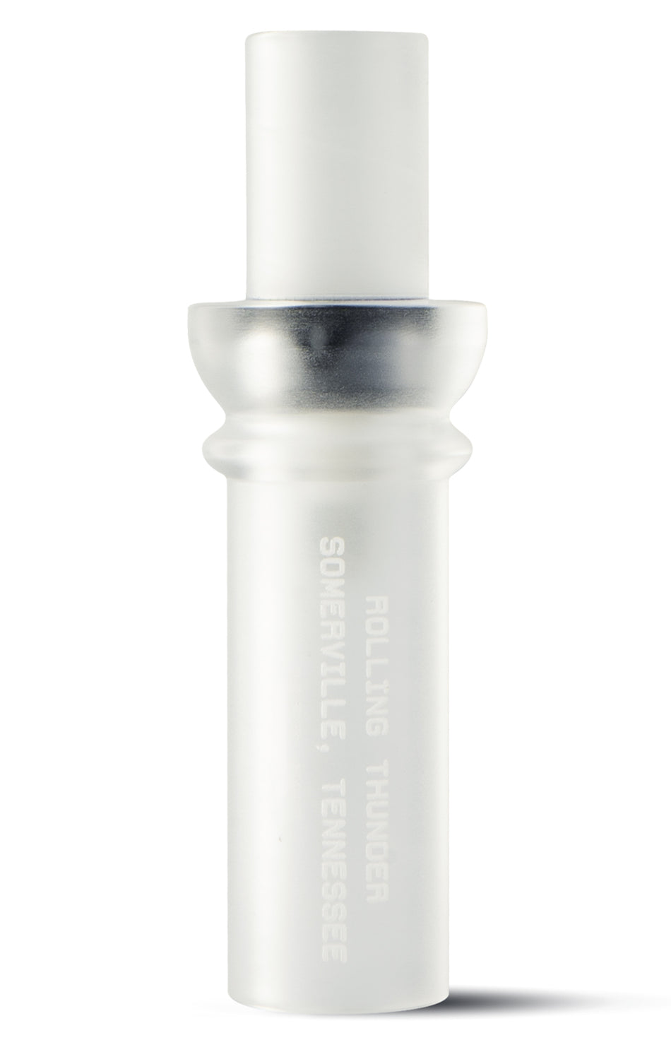 Rolling Thunder Two Stroke Double Reed Duck Cutdown Call – Frost Acrylic, Model DC212CF