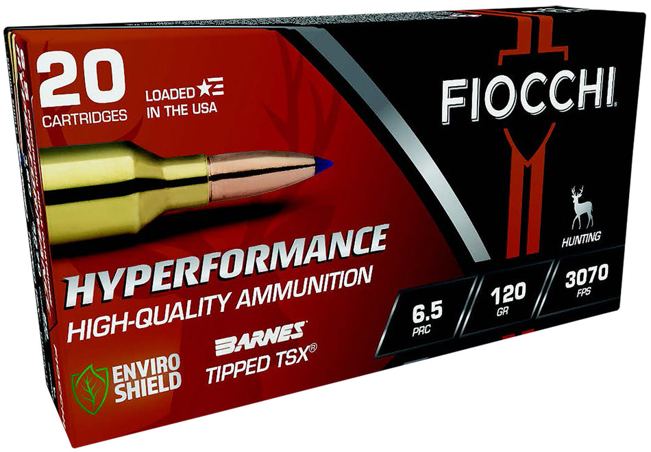 Fiocchi Hyperformance Hunt 6.5 PRC 120 grain Tipped TSX ammunition