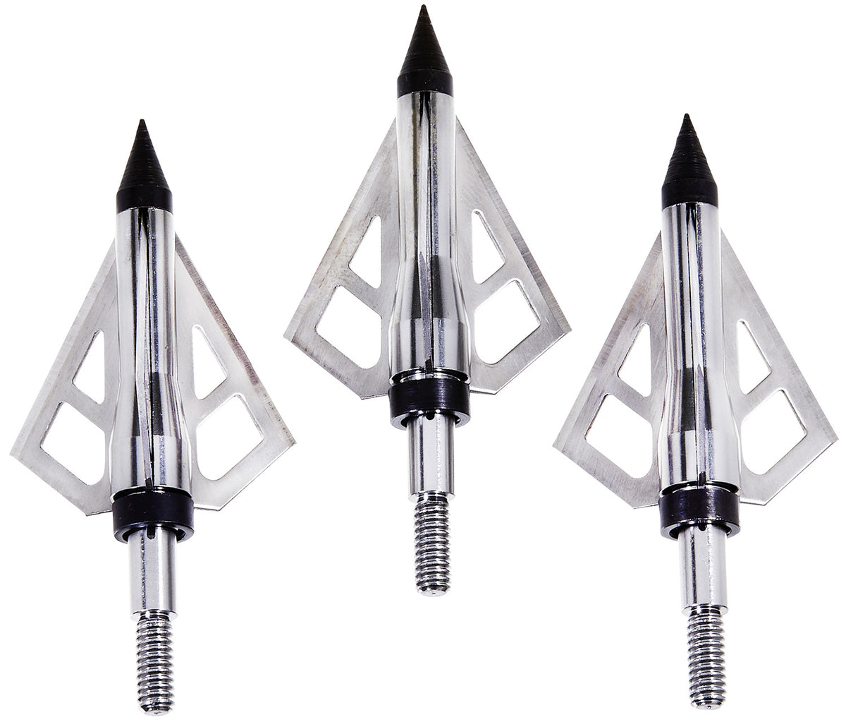Allen Optimus Broadhead Stainless Steel Low-Profile Blades Silver 3-Pack