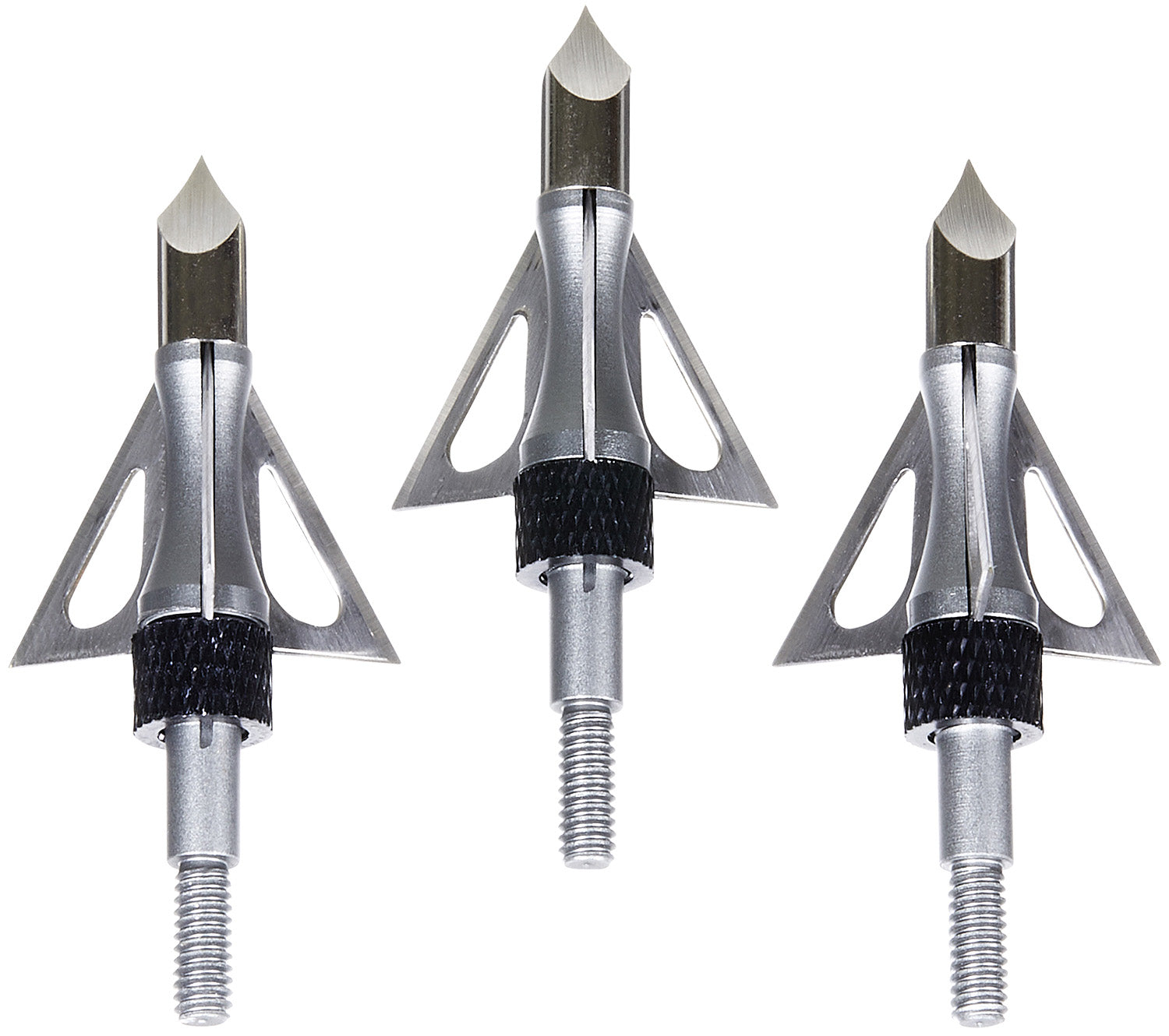 Allen Impact Fixed Blade Broadhead Aircraft Aluminum Ferrule Stainless Steel 3 Pack