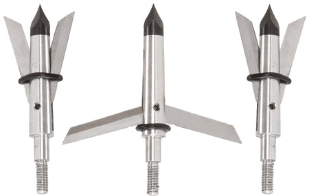 Allen Tomahawk Rear-Deploy Expandable Broadhead Stainless Steel Blades Silver 3-Pack