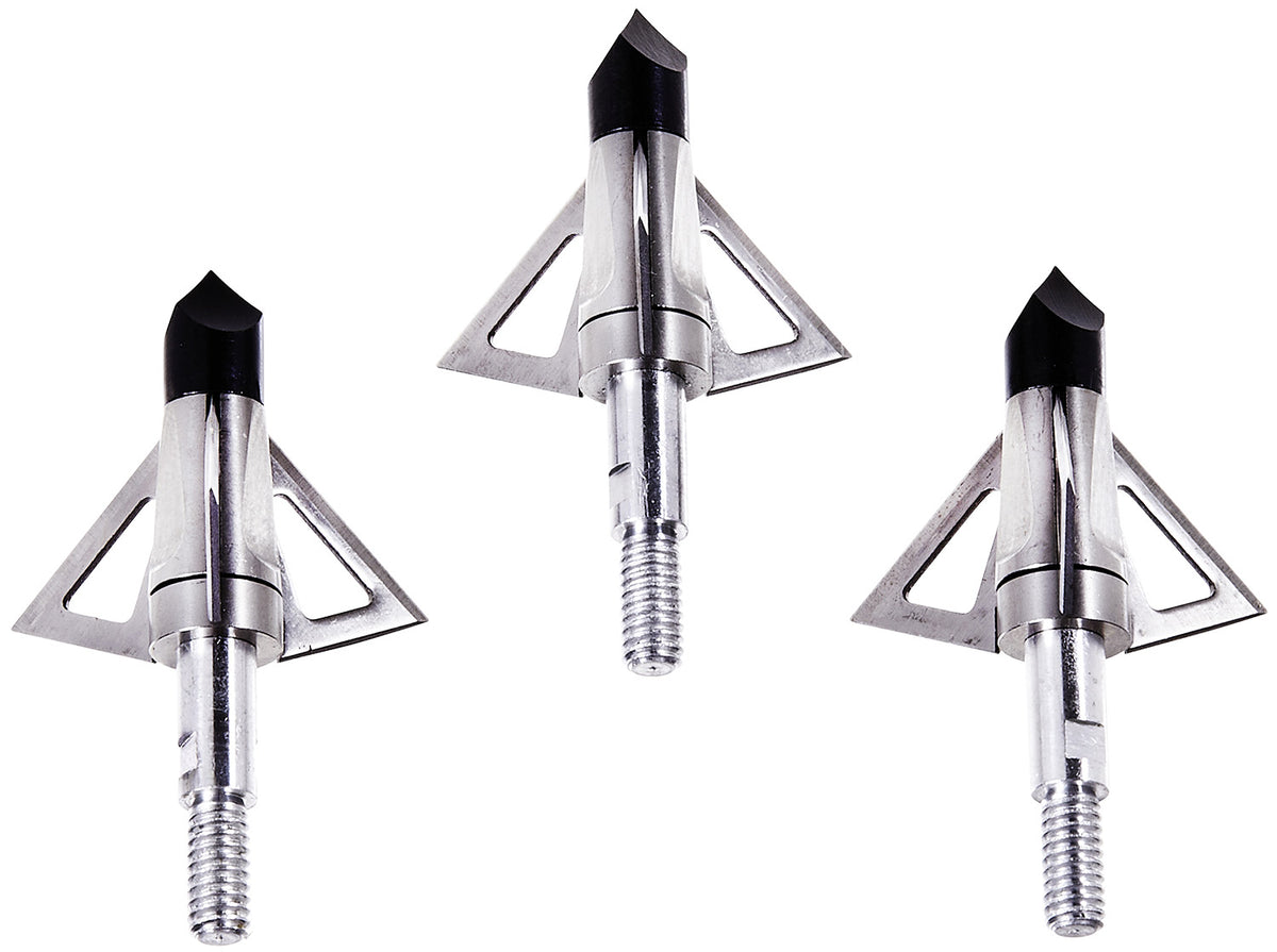 Allen 14690 Velox 3-Blade Archery Broadhead Integral Lock Stainless Steel 3-Pack