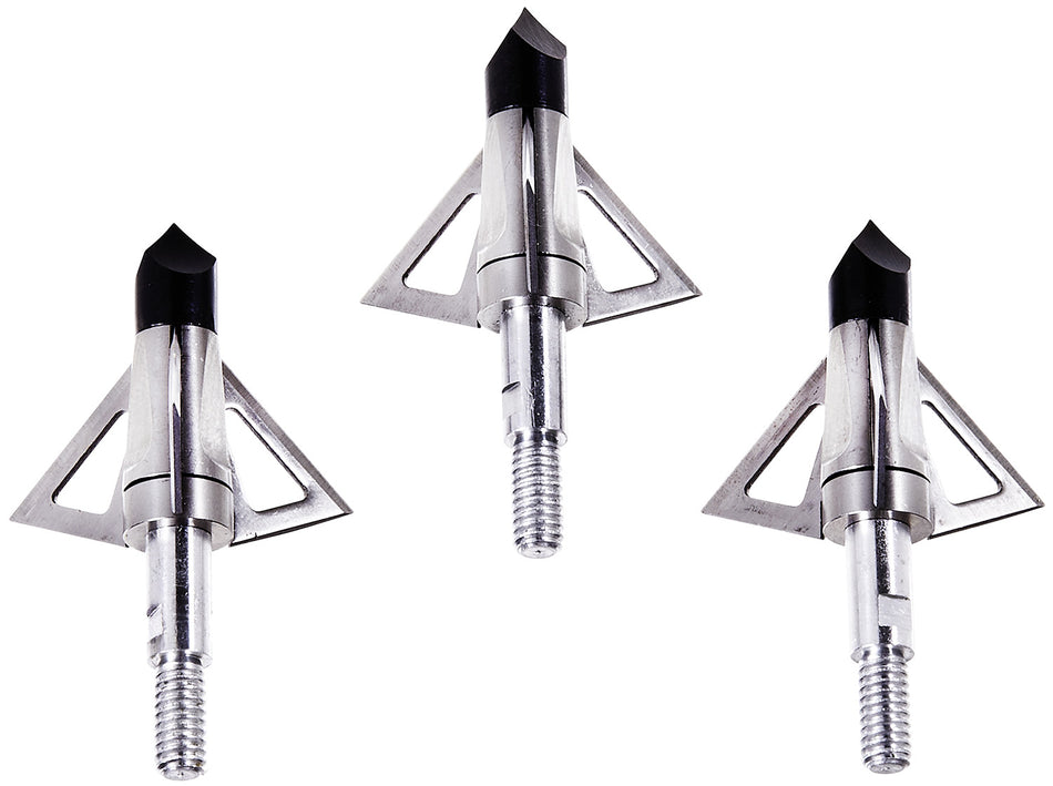Allen 14690 Velox 3-Blade Archery Broadhead Integral Lock Stainless Steel 3-Pack