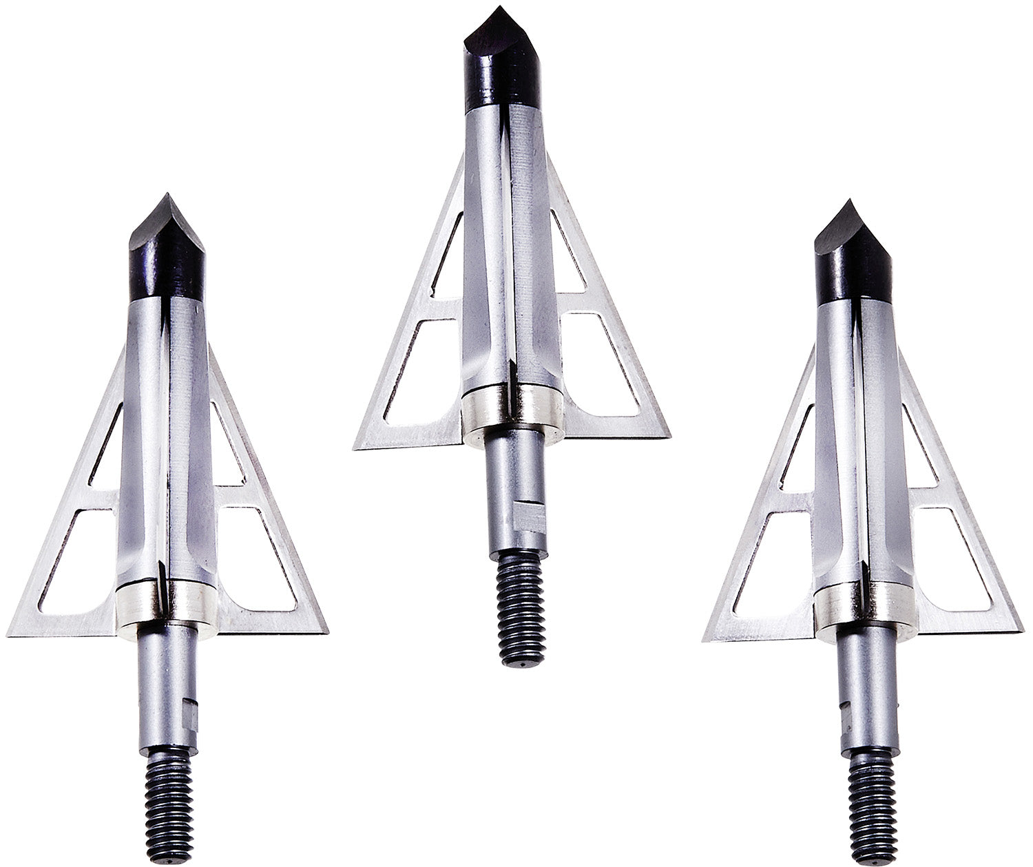 Allen CX Terminus 100-Grain 3-Blade Crossbow Broadhead Aluminum Ferrule Silver 3-Pack
